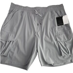 90 Degree By Reflex Cargo Shorts XXL WeatherVane Gray Stretch Athletic Hiking